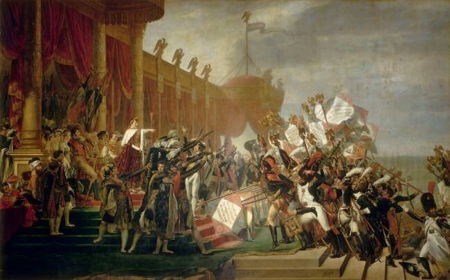 Serment de l'Armée fait à l'Empereur après la Distribution des Aigles au Champ de Mars Jacques-Louis David
