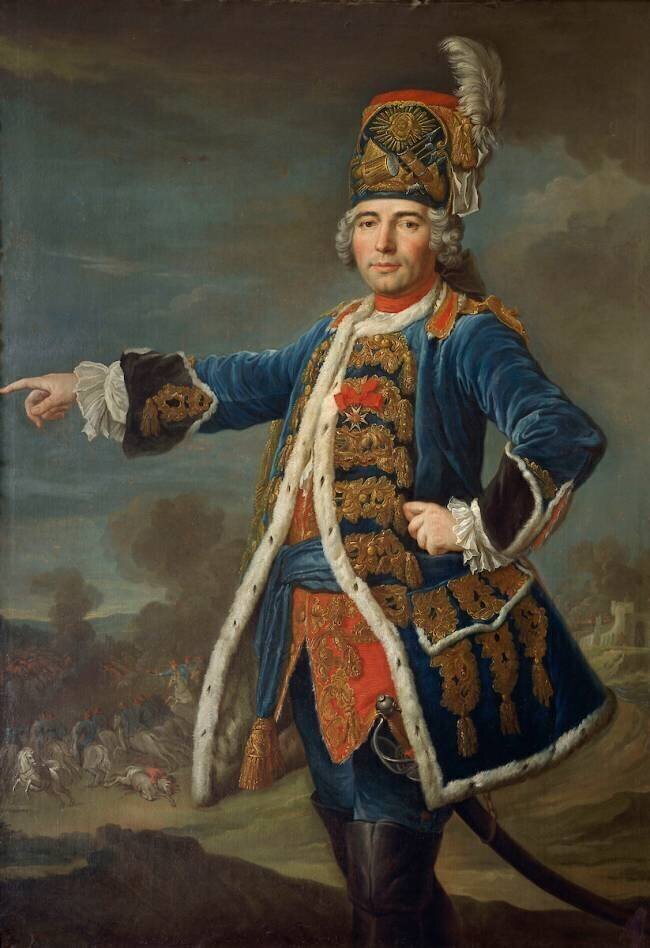 Simon-Claude, chevalier de Grassin, dans la tenue de sa légion Joseph Duplessis