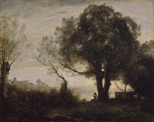 Souvenir de Castelgandolfo Jean-Baptiste Camille Corot