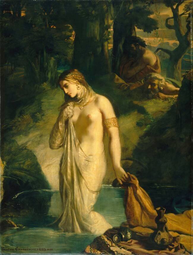 Suzanne au bain Théodore Chasseriau