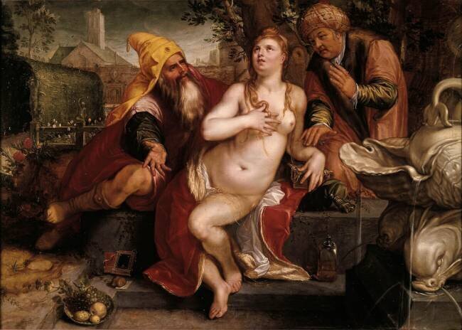 Suzanne et les vieillards Hendrick Goltzius