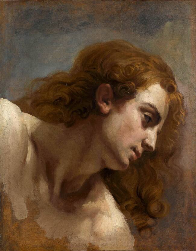 Tête de jeune homme Théodore Géricault