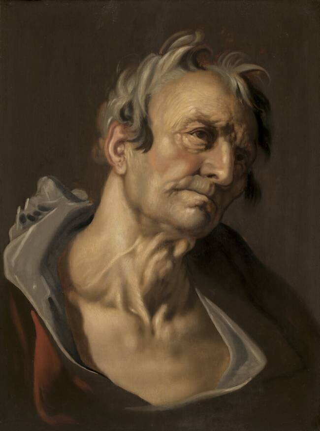 Tête d'un vieil homme Abraham Bloemaert