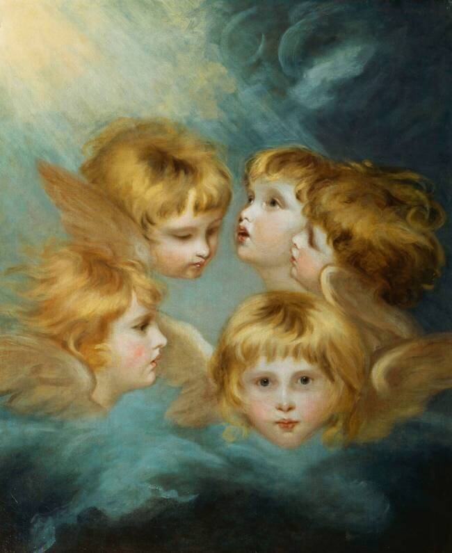 Têtes d'Anges : Portrait de Miss Francis Isabel Ker Gorden Joshua Reynolds