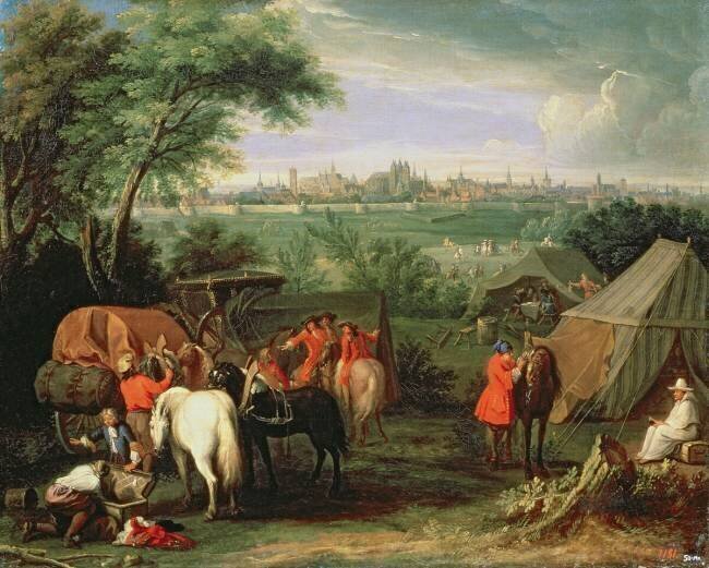 The Army of Louis XIV before Tournai Adam Frans van der Meulen
