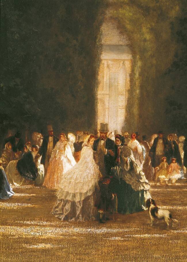 The Garden of the Tuileries during the Second Empire Ecole Française