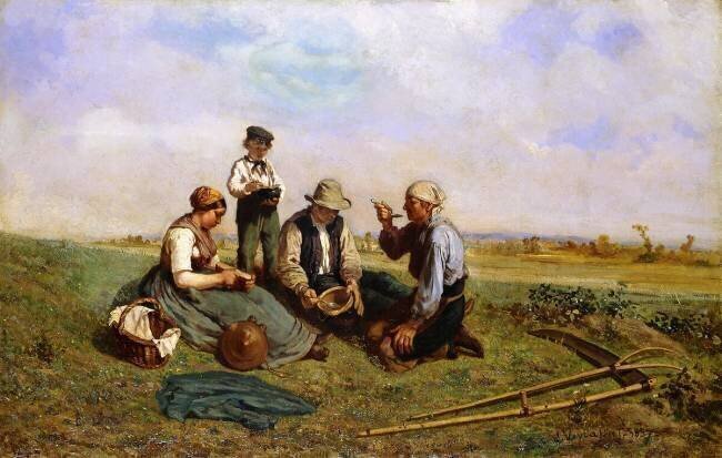 The Haymakers' Lunch Jules Jacques Veyrassat