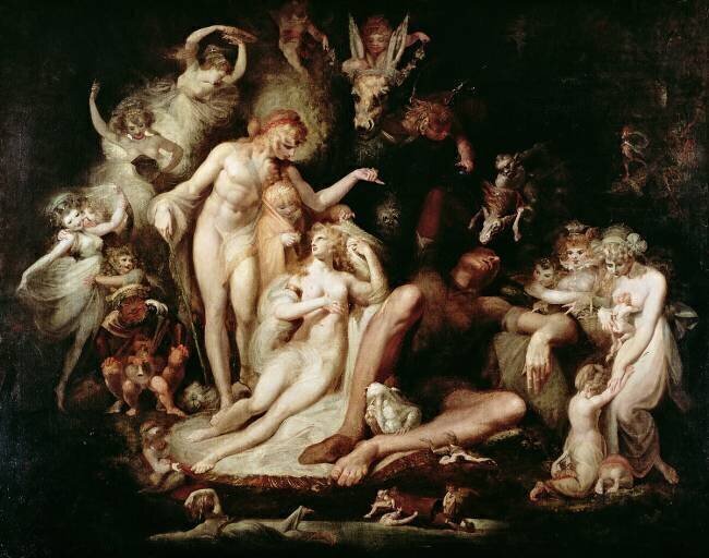 Titania's Awakening Johann Heinrich Füssli
