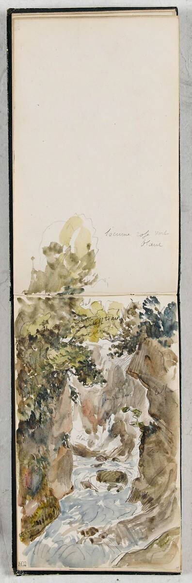 Torrent du Valentin dans la gorge de la villa Castellane Eugène Delacroix