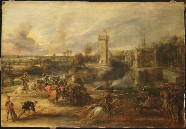Tournoi près des fossés du château du Steen Peter Paul Rubens