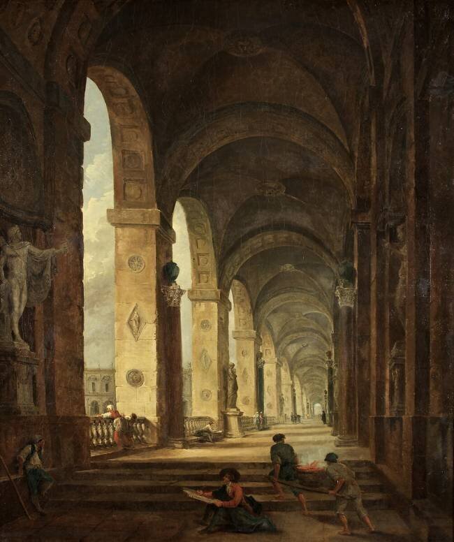 Un capriccio d'architecture romaine Hubert Robert