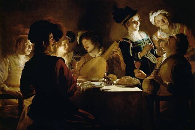 Un Dîner Gerrit van Honthorst