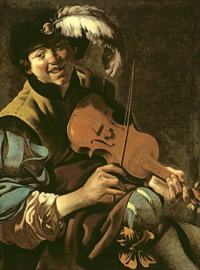 Un garçon violoniste Hendrick ter Brugghen