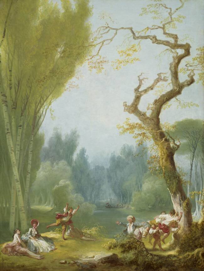Un jeu de cheval et de cavalier Jean-Honoré Fragonard