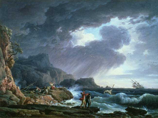 Un orage de mer Joseph Vernet