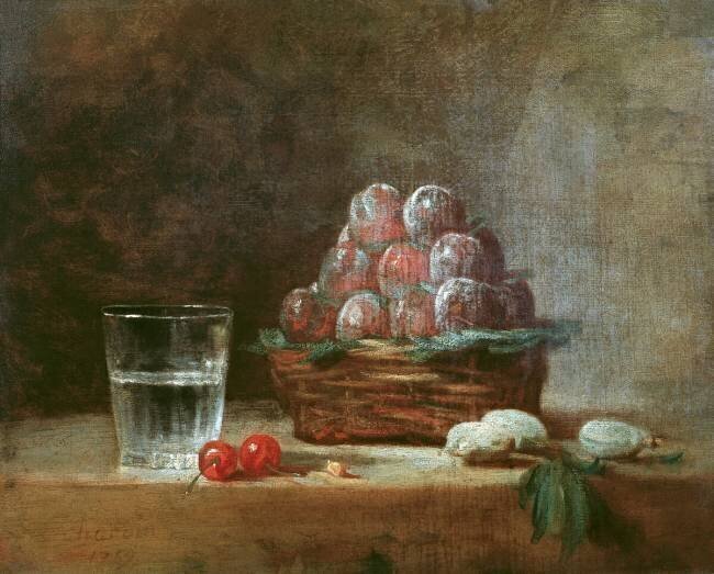 Un panier de prunes Jean Siméon Chardin