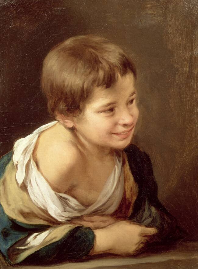 Un paysan s'appuyant sur un rebord de fenêtre Bartolomé Esteban Murillo