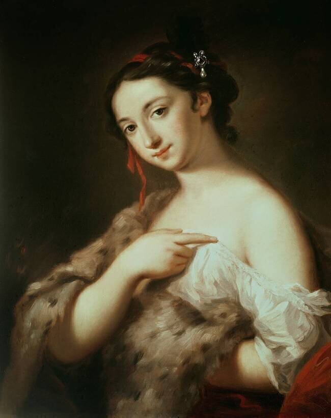 Une Dame (L'Hiver) Rosalba Carriera
