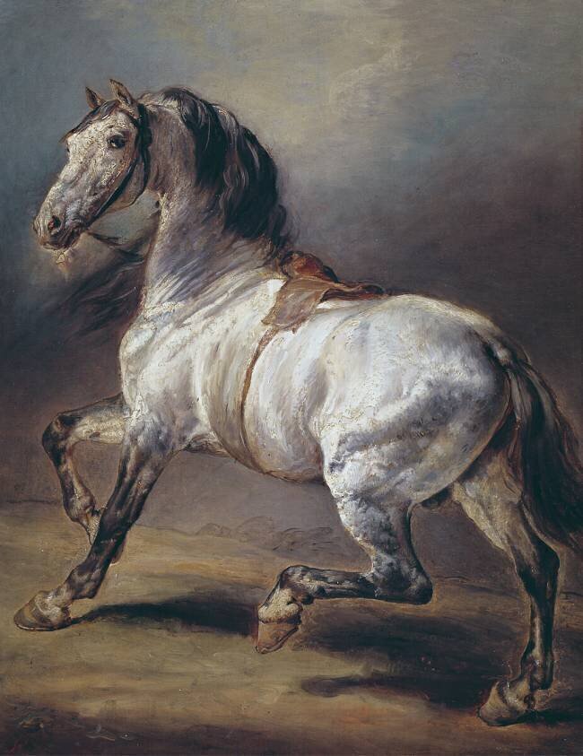 Une étude d'un cheval Théodore Géricault