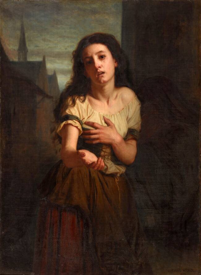 Une mendiante Hugues Merle