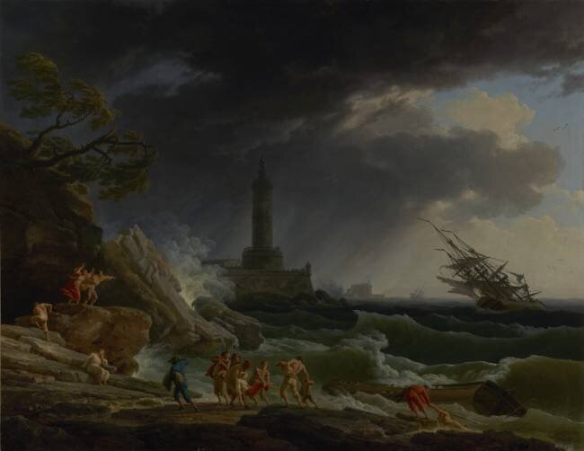 Une tempête sur une côte méditerranéenne Joseph Vernet