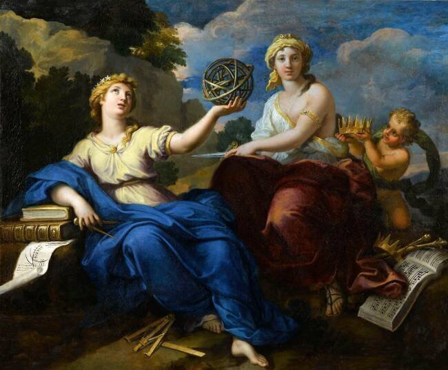 Uranie et Melpomène Louis Boullogne le Jeune