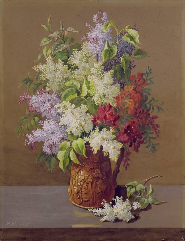 Vase de lilas Pierre Joseph Redouté
