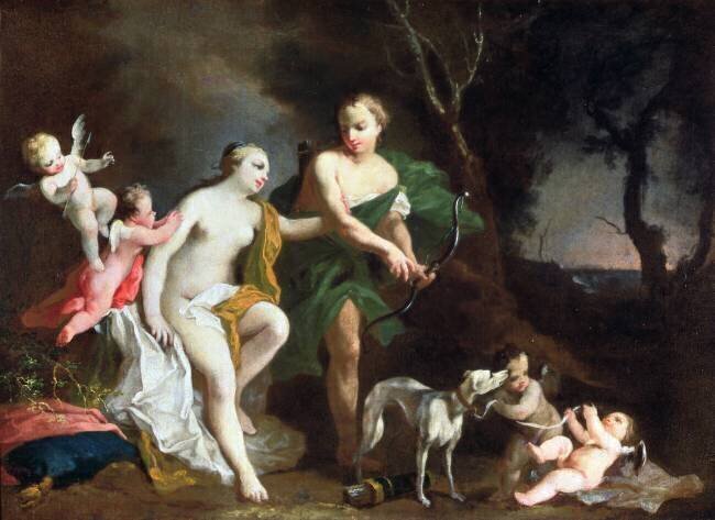 Vénus et Adonis Jacopo Amigoni