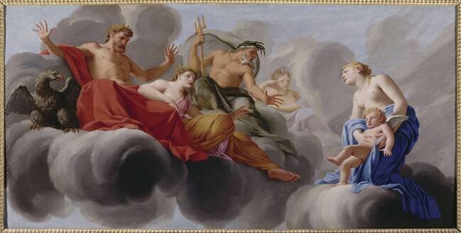 Vénus présente l'Amour à Jupiter Eustache Le Sueur