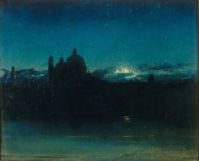 Venise vue de nuit Jules Claude Ziegler