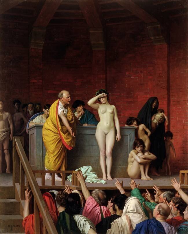Vente d'Esclaves à Rome Jean-Léon Gérôme