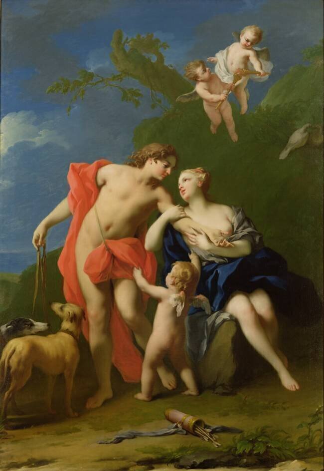 Venus and Adonis Jacopo Amigoni