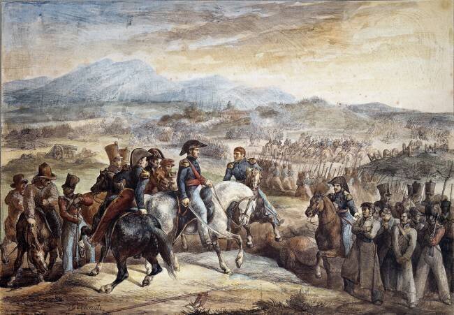 Vue de la bataille de Maipu Théodore Géricault