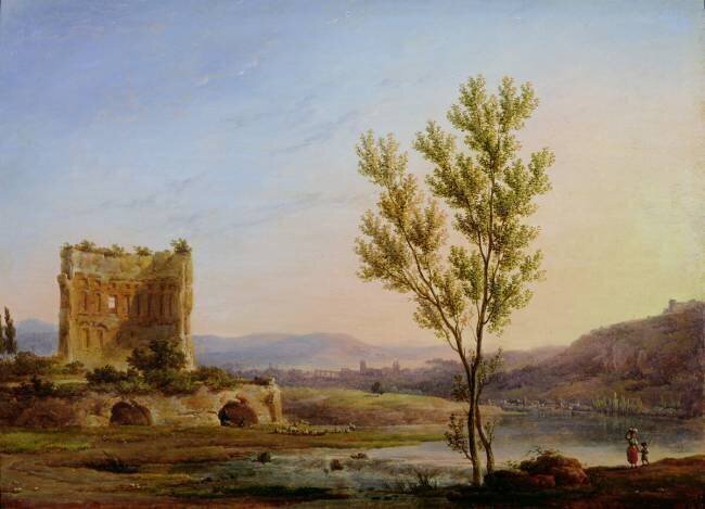 Vue de la périphérie de Rome Pierre Henri de Valenciennes