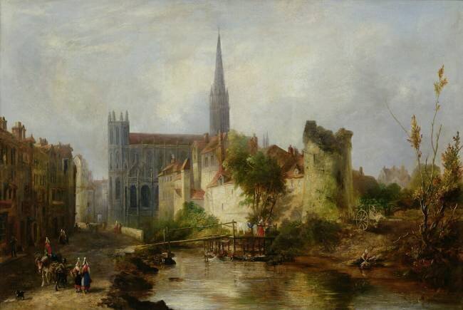 Vue de l'église Saint-Pierre de Caen William Fowler