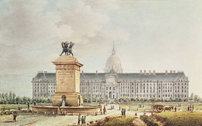 Vue de l'hôtel des Invalides Victor-Jean Nicolle