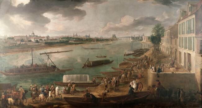 Vue de Paris, prise du quai de la Rapée Pierre Denis Martin