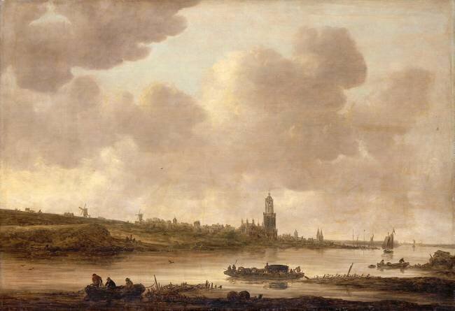 Vue de Rhenen Jan van Goyen