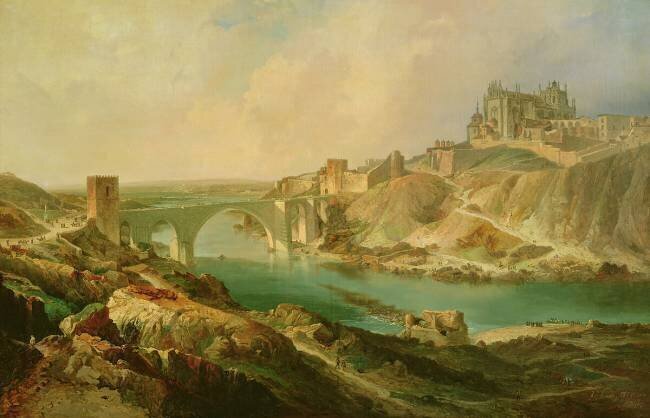 Vue de Tolède Eugenio Lucas y Padilla