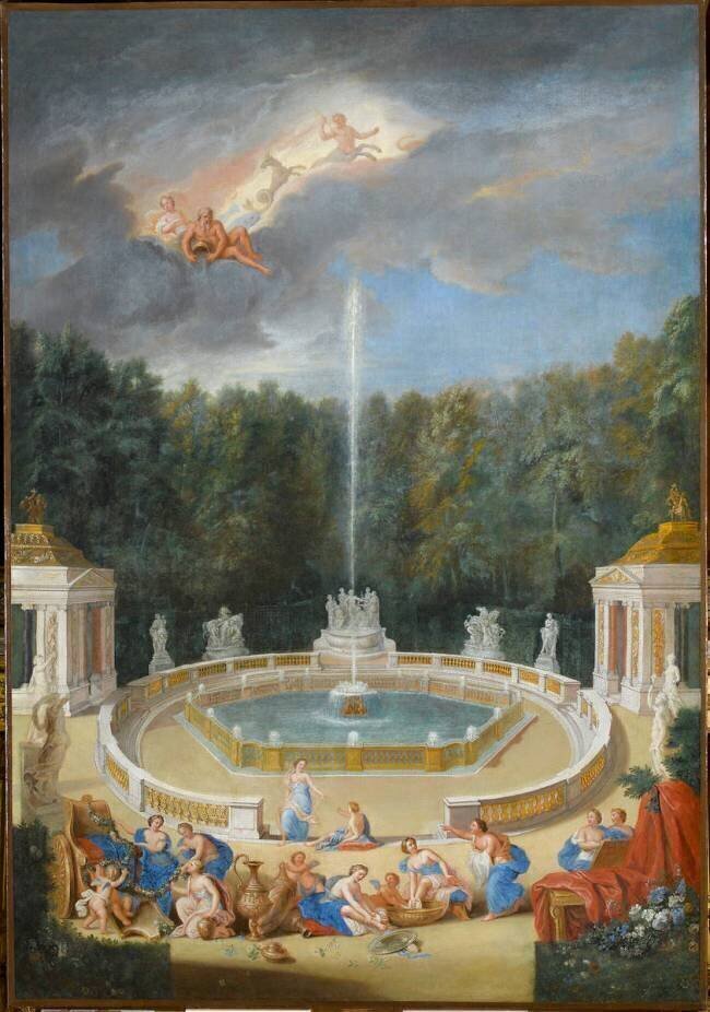 Vue du Bosquet des Dômes dans les jardins de Versailles vers 1688 Jean Cotelle le Jeune