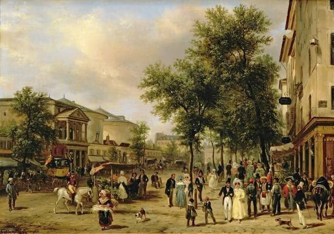 Vue du boulevard Montmartre Giuseppe Canella