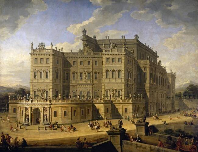 Vue du château de Rivoli Giovanni Paolo Pannini