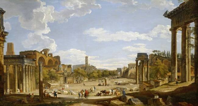 Vue du Forum romain Giovanni Paolo Pannini
