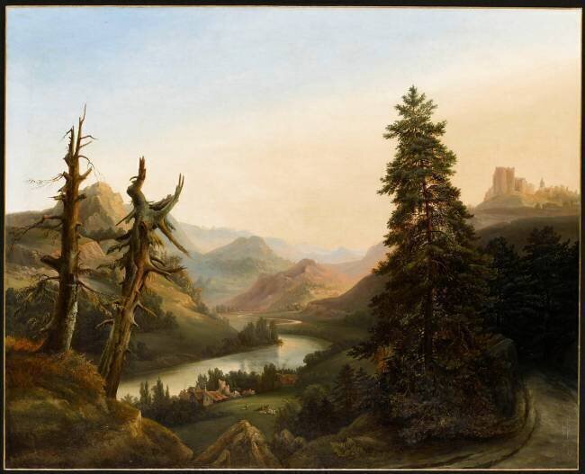 Vue prise au Mont Doré ; soleil levant Catherine Empis