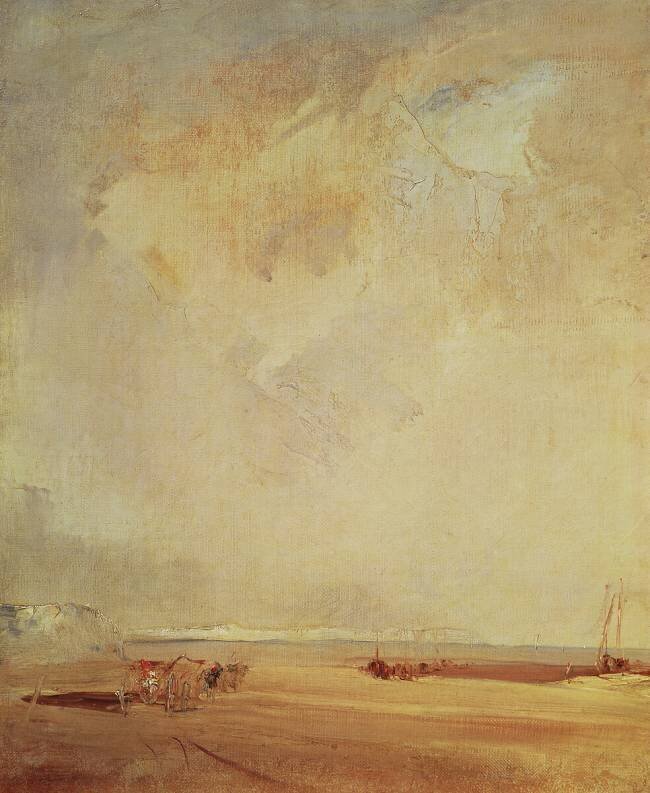 Vue sur la côte normande Richard Parkes Bonington