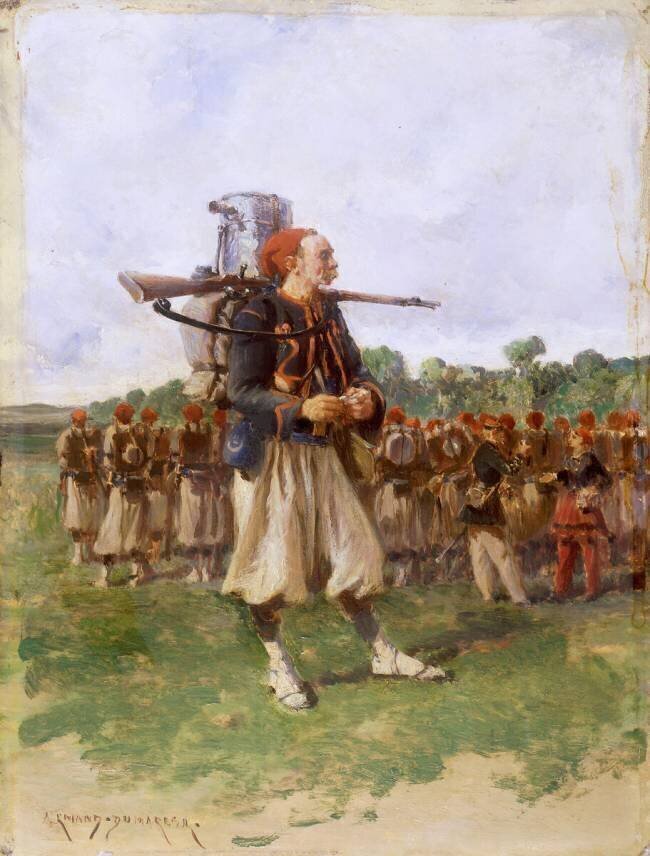 Zouaves en tenue de campagne vers 1865-1870 Charles-Edouard Armand-Dumaresq