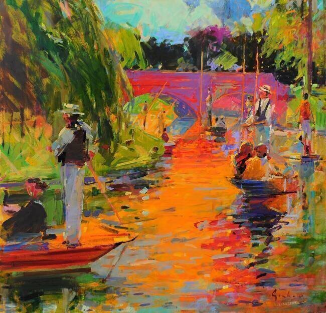 A Day on the River Cam Peter Graham