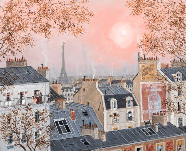 Ciel rose en hiver Fabienne Delacroix