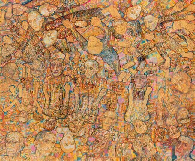 Composition avec la foule Pavel Filonov