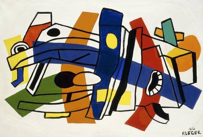 Composition pour fresque Fernand Léger